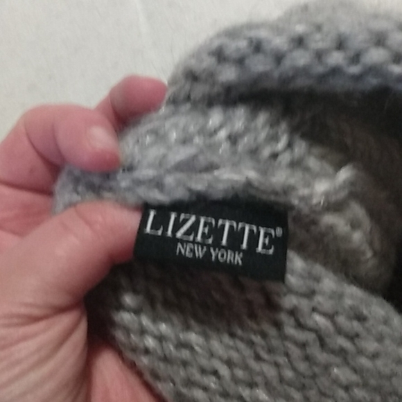 NWOT Lizette gray knit hat - Picture 5 of 6
